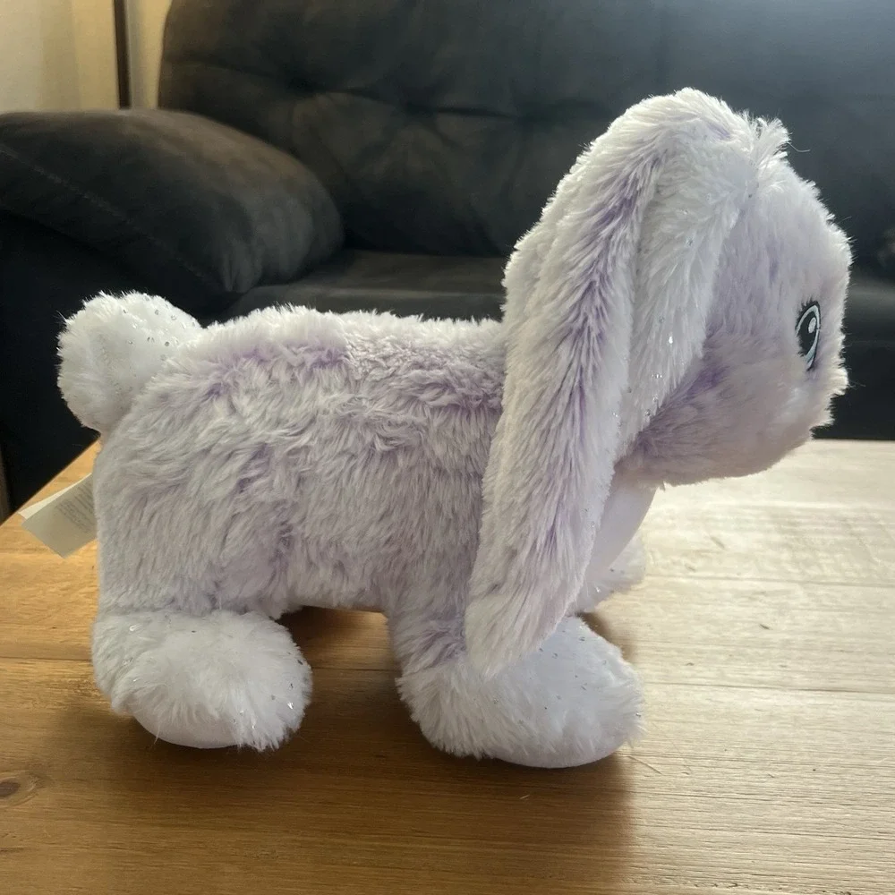 Build a Bear Sugar Plum Bunny Plush Purple Plush With Floppy Ears Easter Merry